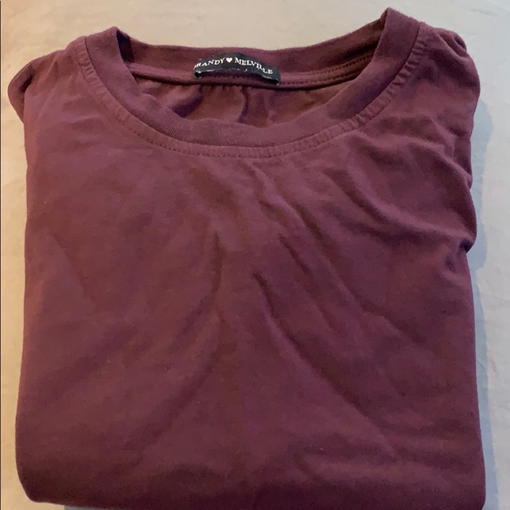 brandy melville cropped t shirt